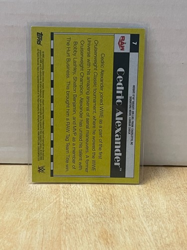 2021 Topps Heritage WWE Cedric Alexander #7 - Picture 2 of 2