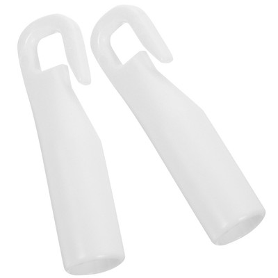 2 Pcs Curtain Hook White Blind Wand Hooks Vertical Handle Replacement