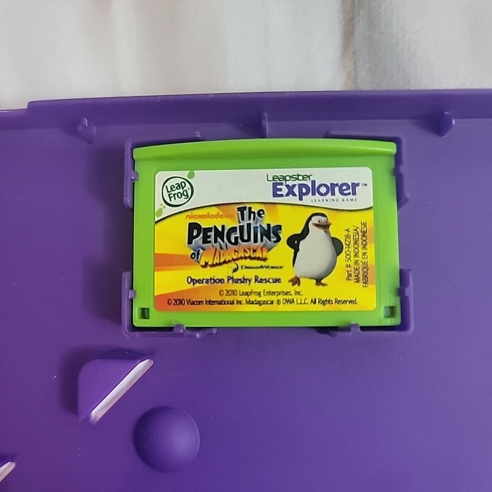 Leap Frog Leapster Explorer Games Disney Princess & Tangled Penguins Madagascar - Image 4 of 4