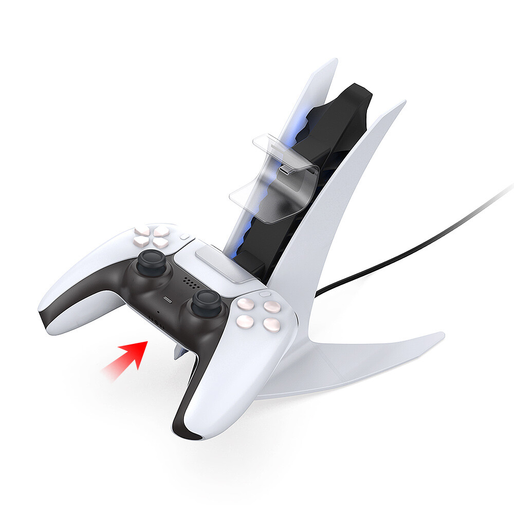 DOBE PS5 Controller Charging Dock Charger Stand Station for PlayStation 5