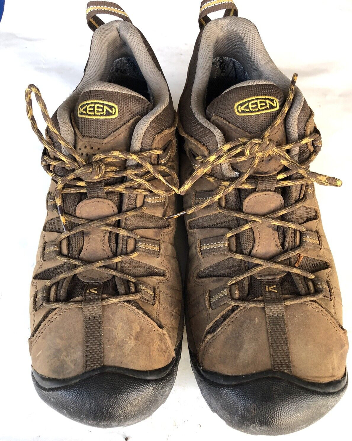 Keen Mens Explore Black Brown Leather Waterproof Hiki… Gem