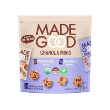 MadeGood Organic Granola Minis 24-Bag Organic Snack Variety Pack, Gluten Free