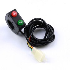 7/8"Motorcycle Handlebar Horn On/Off Switch Kill Switch Head light for Bike 12V