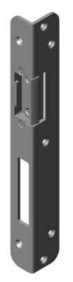 KFV Winkelschließblech 15-3 E, abgerundet, 250x32x25x3 vorgerichtet für E-Öffner