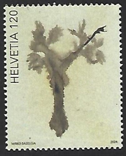 Switzerland 2024 Swiss Commitment to Art Textured Unique Unusual Stamp - 第 1/3 張圖片