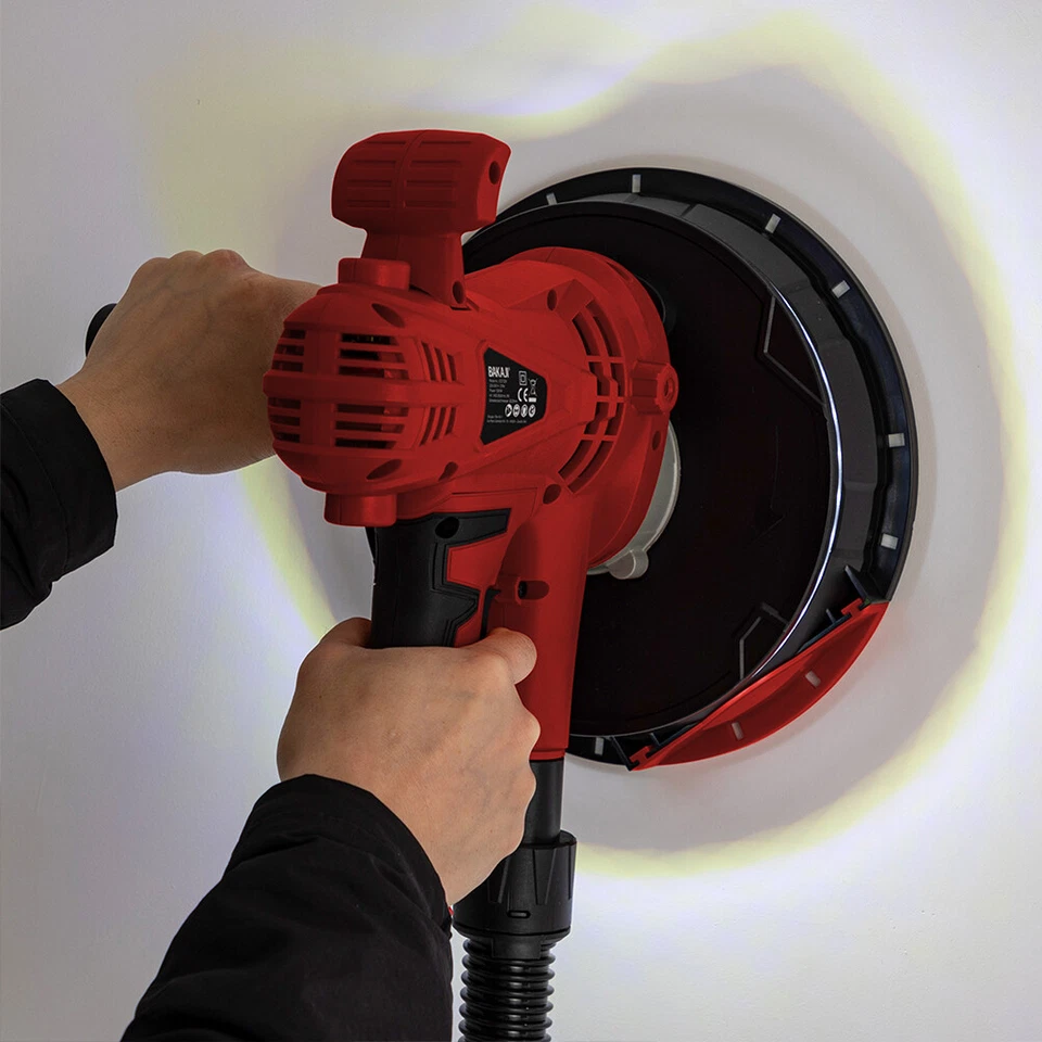 Levigatrice per Muro Soffitto Carteggiatrice Cartongesso Pareti con Sacco 1280W - Immagine 3 di 4