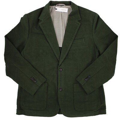 Taylor Stitch Men's Sheffield Sportcoat in Forest Moleskin Organic