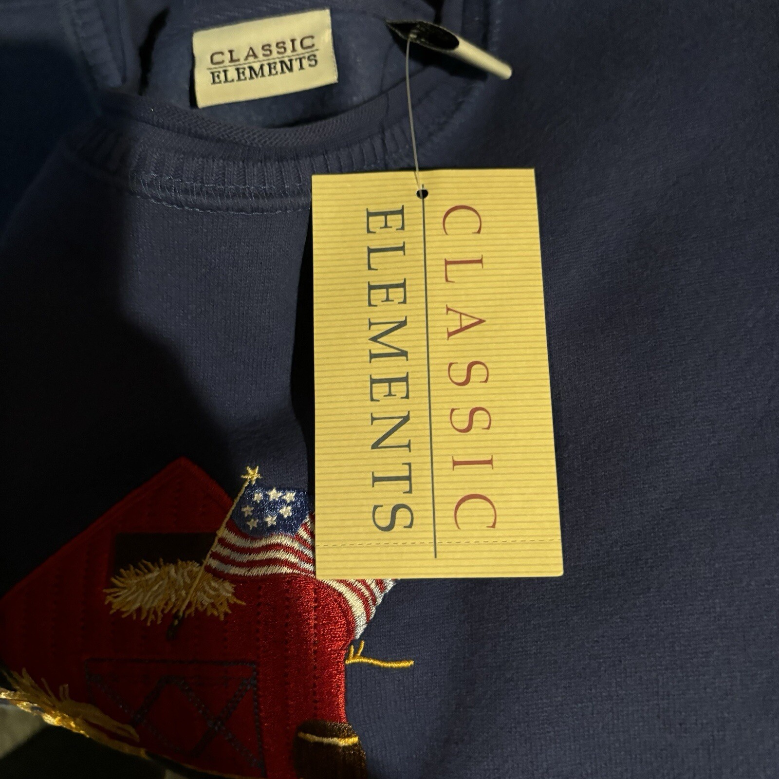 Classic Elements Womens Crew Neck Sweatshirt Blue… - image 6