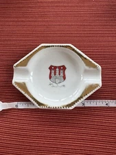 Vintage Hamburg Ashtray 4” Porcelain 