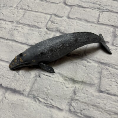 Maia & Borges Portugal Vintage Realistic Gray Whale Sea Animal Figure Toy