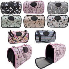 Pet Carrier Cat Dog Puppy Portable Travel Tote Shoulder Bag Soft Foldable S L M