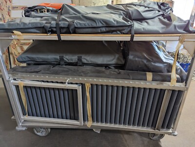 Nor E First Response portable decontamination shower on cart, pumps, hoses, etc.