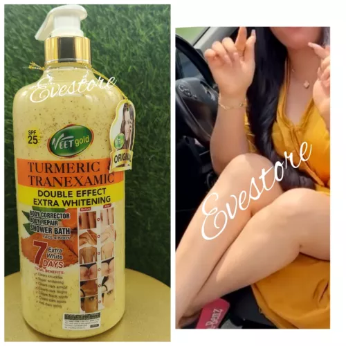 Veet gold Turmeric Double Effect Body Correct extra whitening shower bath 1000ml