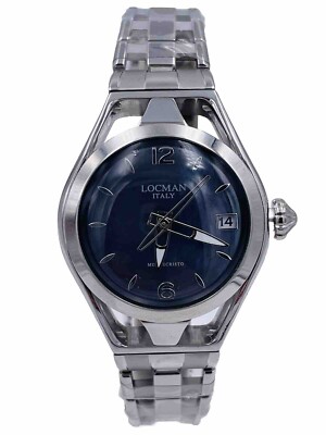 Locman Uhr Montecristo Lady 526AACA/598 Stahl 34mm sehr reduziert neu