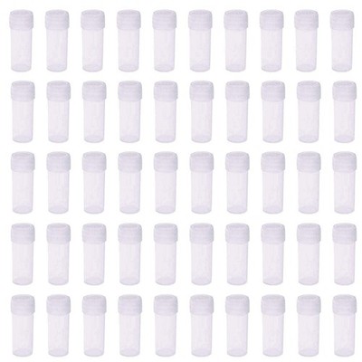 5ml Plastic Test Tubes Small Bottle Vial Storage Vial Storage Container for Lab