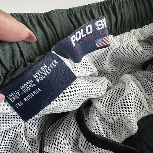 Polo Sport Ralph Lauren Swim Trunks Mens Size Large Navy Blue Pockets NWT - Picture 7 of 11