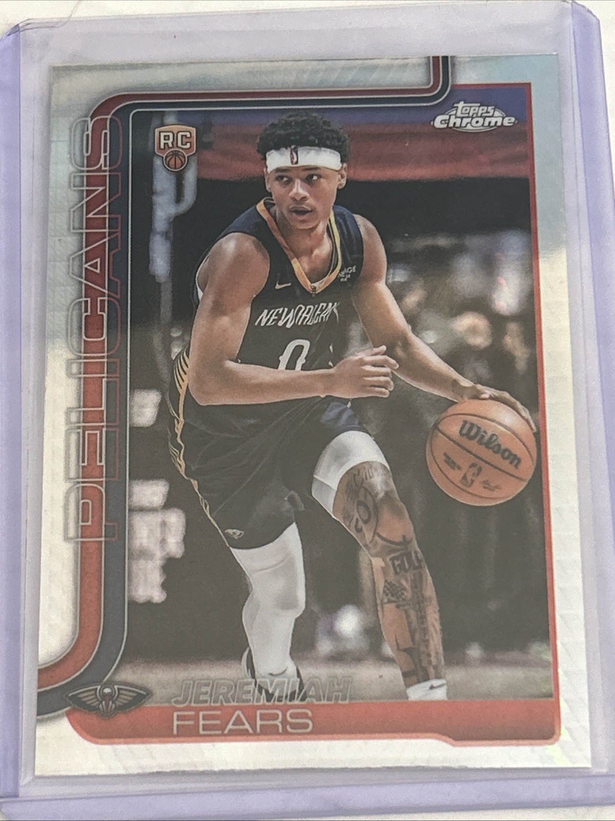 2025-26 Topps Chrome #257 Jeremiah Fears Rookie Prism Refractor