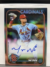 2024 Topps Chrome - Rookie Autographs Masyn Winn #RA-MW Refractor /499 (AU, RC)