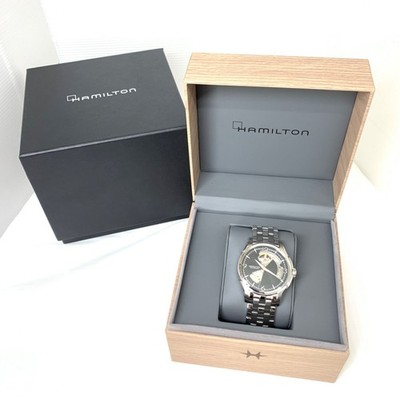 HAMILTON Jazzmaster Viewmatic Automatik Herrenuhr H325651 schwarzes Zifferbla...