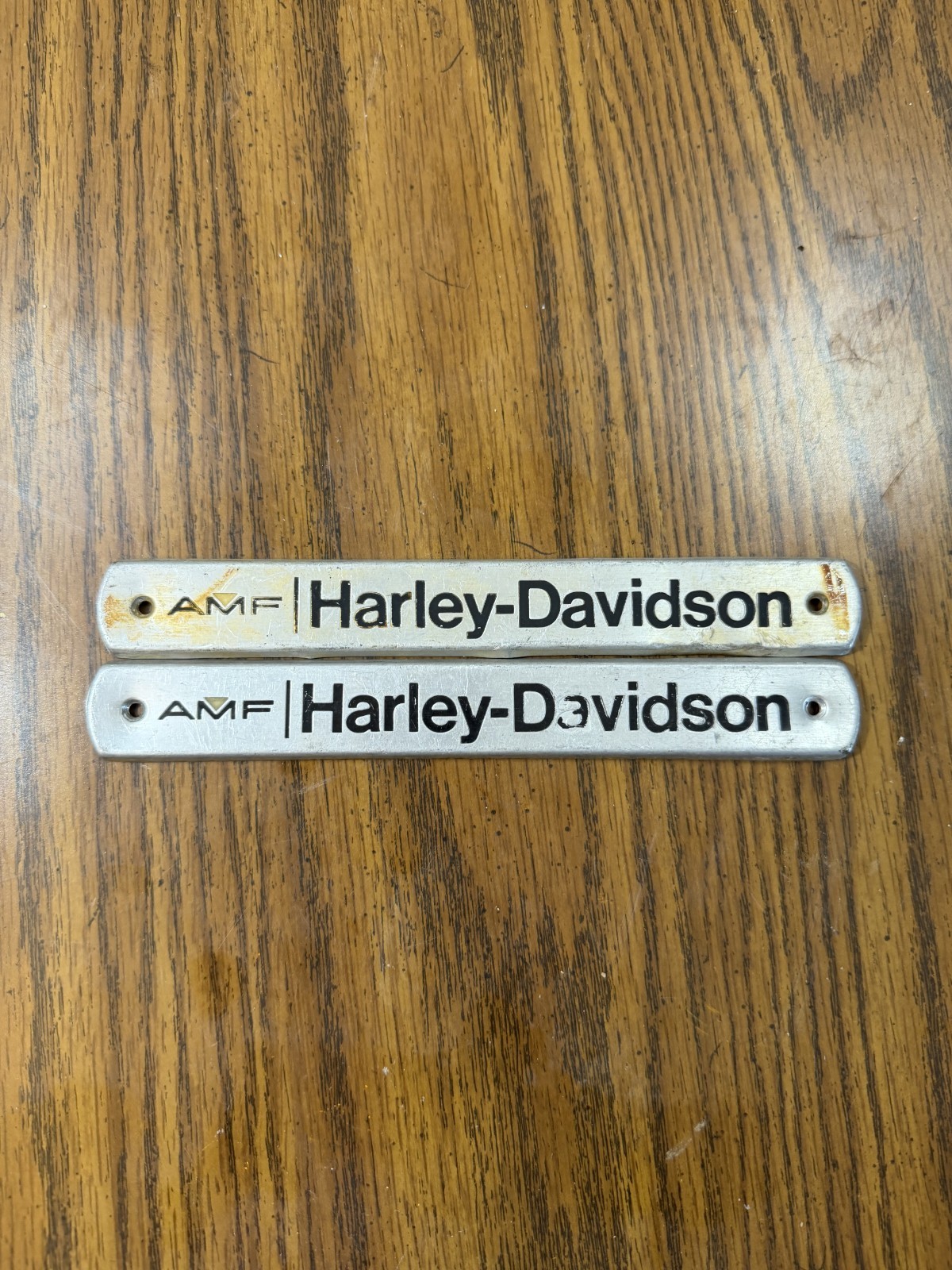 ORIGINAL HARLEY DAVIDSON AMF GAS TANK BADGE EMBLEM SHOVELHEAD FLH FX SPORTSTER