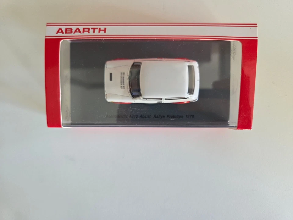 Prototipo Spark 1/43 Autobianchi A112 Abarth Rallye - Bianco - 1976 - S1327 - Immagine 4 di 4