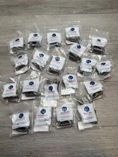 LOT OF 20 Hickory Hardware P143-AB Partial Inset Cabinet Door Hinge Ant. Brass