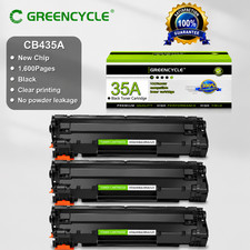 3 Pack CB435A 435A 35A Black Toner for HP LaserJet P1004 P1005 P1006 P1008 P1009