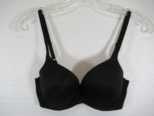 Aerie Sunnie Demi Push Up Bra 30DD Black Underwire Padded