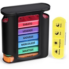 Opret Portapillole Settimanale ITALIANO Portapillole Giornaliero Grande Porta