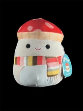 Squishmallows Malcolm the Mushroom – 8" Food Squad Fall Scarf Edition