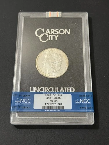 1884-CC $1 GSA MORGAN SILVER DOLLAR NGC MS-65 CARSON CITY