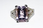 $600 .925 Sterling Silver 7.54CT Natural Mixed Gemstones & White Topaz Ring