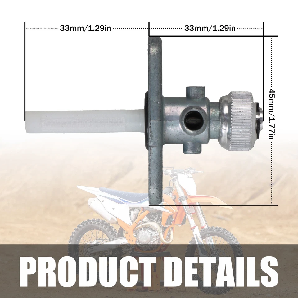 Válvula de interruptor de palanca de combustible para KTM 50 65 SX 400 620 640 58507003000 58507003200 Foto 2 de 4