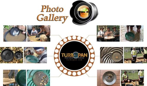 TURBOPAN 40CM PLASTIC GOLD PAN TWIN PACK PROSPECTING PANNING SLUICE -BLACK - Picture 5 of 7