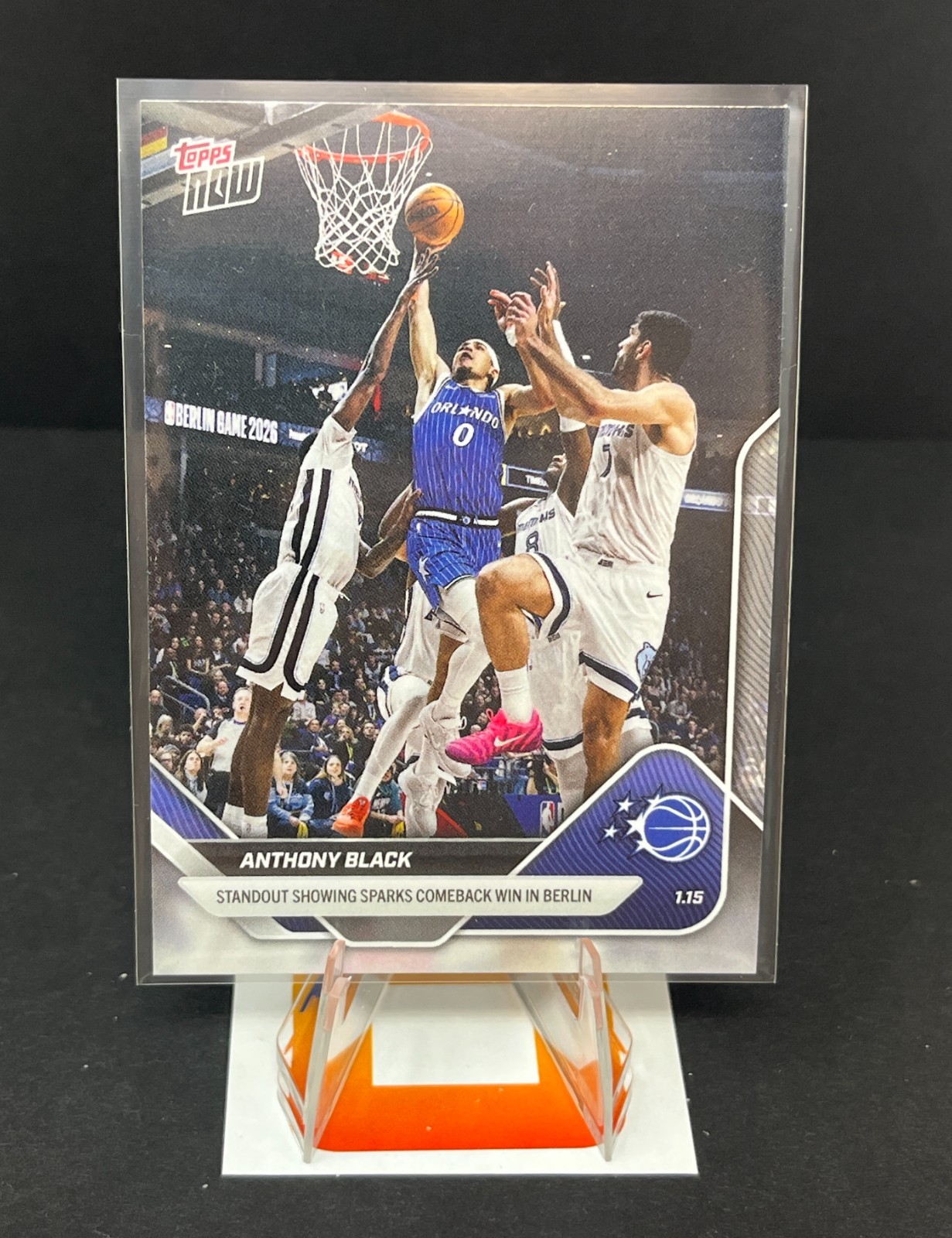 2025-26 Topps Now NBA - #129 Anthony Black Base/3364 Dunk of the Year Berlin