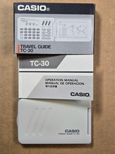 NEW Casio TC-30 Travel Guide Pocket Calculator, Clock, Currency Conversion NOS