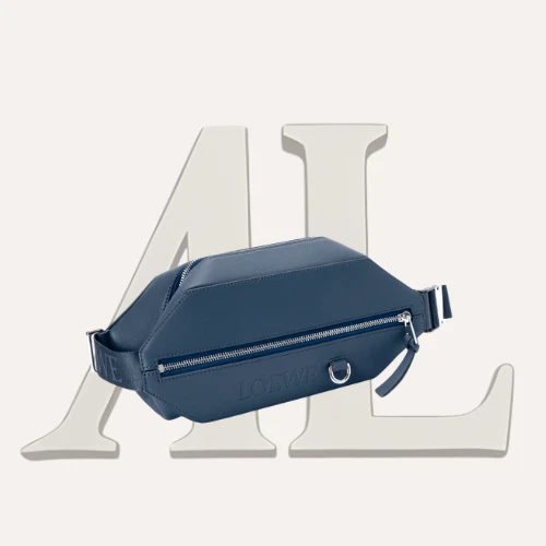 Loewe — LOEWE Leather Convertible Belt Bag for Mens in Indigo
