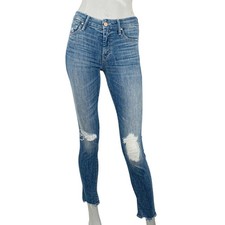 MOTHER Denim Size 25 The Looker Ankle Chew Jeans in MUMS THE WORD