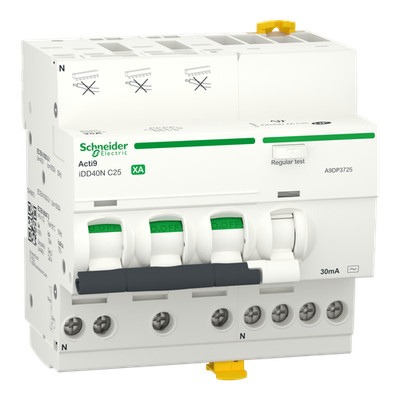 Schneider Electric A9DP3725 iDD40TXA 3PN C 25A 30m AC 10kA