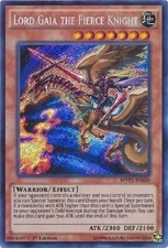 Yugioh - Lord Gaia the Fierce - 1st Edition Secret Rare NM - Free Holo Card