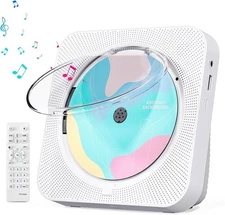 CD Player Portable with Bluetooth 5.1 Transmitter Reciever Desktop Sound Speaker