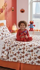 Sesame Street Four Piece Bed Sheet Set Full Kids Earnie Halloween Theme