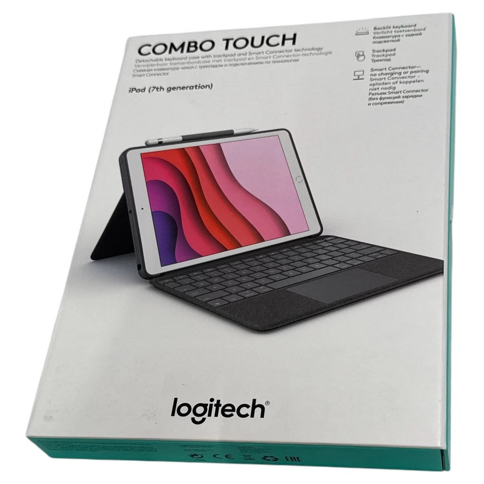 Logitech Combo Touch für iPad 7. (2019)/8. (2020)/9. (2021) Generation QWERTY EN