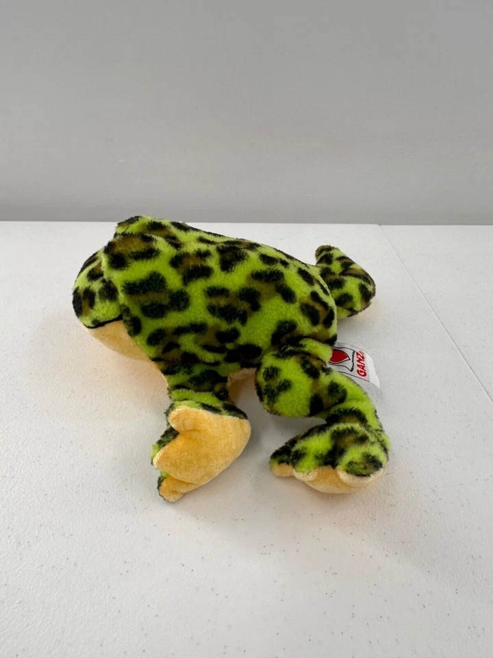 Ganz Lil Kinz Bullfrog Plush Green Yellow Spotted Soft Stuffed Animal Bullfrog - Image 2 of 4