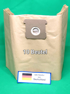 10 Beutel kompatibel mit Einhell TC-VC 1812S, TC-VC 1815S, TE-VC 18/10 Li Solo P