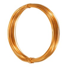 1mm Aluminum Craft Flat Wire,66Ft 0.5mm Thickness Armature Wire, Gold Tone