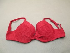 34DD Victorias Secret Womens Red Lined Underwired Swim Bikini Top 11i