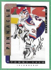 1996-97 Pinnacle BAP Hockey *SIGNED* ~ Card#77 ~ Tommy Salo ~ Islanders
