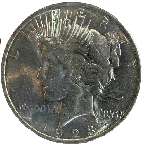 💥1923 US PEACE DOLLAR SILVER COIN⭐CHOICE BU