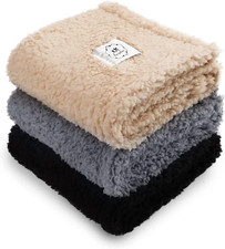 1 Pack 3 Calming Blankets Fluffy Premium Fleece Pet Blanket Soft Sherpa Throw fo